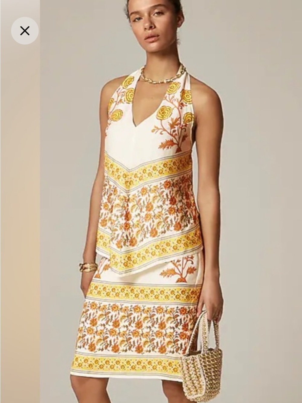 J. Crew sunset rose matching set